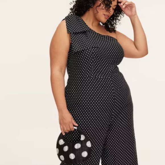Kate Spade New York X Target Polka Dot Wicker Crescent Bag Black White In hand! - Picture 6 of 6